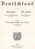 Die Heere und Flotten der Gegenwart. Deutschland. Das Heer von A. von Boguslawski, die Flotte von R. Aschenborn (титульный лист). Берлин, 1896