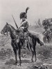 1806 год. Гвардейские конные егеря из эскорта императора Наполеона (иллюстрация к известной работе "Кавалерия Наполеона", изданной в Париже в 1895 году)