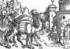 Прибытие в Мекку. Иллюстрация Йорга Бреу Старшего к описанию путешествия на восток Лодовико ди Вартема: Ludovico Vartoman / Die Ritterliche Reise. Издал Johann Miller, Аугсбург, 1515