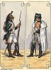 1805 г. Солдат и офицер 26-го драгунского полка французской армии. Коллекция Роберта фон Арнольди. Германия, 1911-28