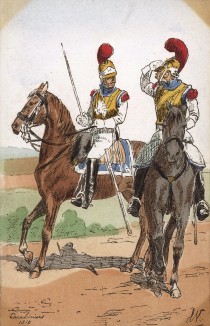 1810 г. Карабинеры Великой армии Наполеона. Коллекция Роберта фон Арнольди. Германия, 1911-29
