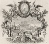 Ноев ковчег (из Biblisches Engel- und Kunstwerk -- шедевра германского барокко. Гравировал неподражаемый Иоганн Ульрих Краусс в Аугсбурге в 1700 году)