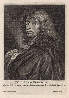 Питер Франсуа (1606 -- 1654 гг.) -- фламандский живописец и гравер. Гравюра Конрада Вауманса с оригинала 