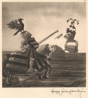 Из Freydal. Des Kaisers Maximilian I. Turniere und Mummereien (Репринт 1882 года. Вена. Лист 130)