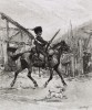 Французский конный егерь (иллюстрация к известной работе "Кавалерия Наполеона", изданной в Париже в 1895 году)
