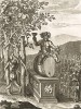 О виноградарстве. Сюжет 145 книги II  "Георгик" Вергилия. Лист подписного издания посвящён Гилберту Долбину эсквайеру из Тиндона, Нортгемптон. 