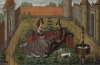 Персонаж поэм Каролингского цикла рыцарь-колдун Малагис и фея Орианда (из Les arts somptuaires... Париж. 1858 год)