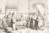5 февраля 1509 г. Антонио Кондулмеро, прежде чем оставить двор, отказывается от золотой шейной цепи, посланной королём Франции. Storia Veneta, л.95. Венеция, 1864