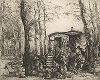 Корзинщики в Сартрувиле. Офорт Огюста Бруэ, 1913 год.