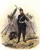 Солдат прусского гренадерского полка кронпринца в полевой форме образца 1870-х гг. Preussens Heer. Берлин, 1876