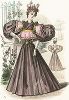 Французская мода из журнала La Mode de Style, выпуск № 19, 1895 год.