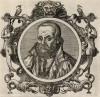 Йоханн Винтер ван Андернах (1505--1574 гг.) -- врач, учёный и гуманист XVI века из Нидерландов (лист 34 иллюстраций к известной работе Medicorum philosophorumque icones ex bibliotheca Johannis Sambuci, изданной в Антверпене в 1603 году)