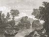 Пейзаж с крепостью кисти Доменикино. Лист из знаменитого издания Galérie du Palais Royal..., Париж, 1786