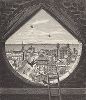 Вид на город Сандаски, штат Огайо, с колокольни собора Святого Павла. Лист из издания "Picturesque America", т.I, Нью-Йорк, 1872.