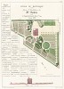 Парк школы при парижском саде растений. Общий план и вид . F.Duvillers, Les parcs et jardins, т.I, л.10. Париж, 1871