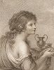 Геба - богиня юности. Гравюра Франческо Бартолоцци по рисунку Д.-Б.Чиприани, 1789 год. 