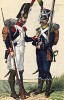 1809 г. Гренадер французской линейной пехоты и фузилер легкой пехоты в парадной форме. Коллекция Роберта фон Арнольди. Германия, 1911-28