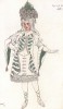 Lе page de la fée Sapin. Паж Еловой феи. Леон Бакст, эскиз костюма для балета "Спящая красавица". L'œuvre de Léon Bakst pour "La Belle au bois dormant", л.XVII. Париж, 1922