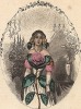 Восхитительная Камелия. Les Fleurs Animées par J.-J Grandville. Париж, 1847