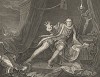 Гаррик в образе Ричарда III, 1745. Дэвид Гаррик (1717-79), английский актер, драматург, директор придворного театра "Друри Лейн" и друг Хогарта. Портрет актера в самой известной роли полон экспрессии и точно передает стиль игры Гаррика. Лондон, 1838