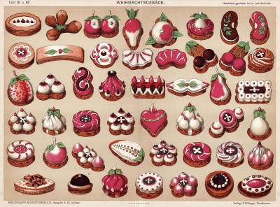 Сорок семь видов пирожных, традиционно выпекаемых в Германии к Рождеству
