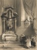 Могила Рубенса в церкви Святого Якоба (Иакова) в Антверпене. Haghe's Sketches in Belgium and Germany. Лондон, 1845