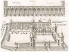 Вид на замок Бюри со стороны главных ворот. Androuet du Cerceau. Les plus excellents bâtiments de France. Париж, 1579. Репринт 1870 г.