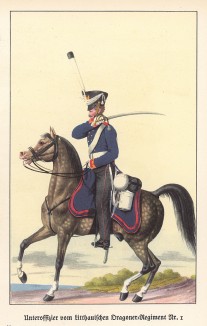 Прусский драгун в 1821 году (из популярной в нацистской Германии работы Мартина Лезиуса Das Ehrenkleid des Soldaten... Берлин. 1936 год)