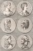 Константин Великий, Святая Елена, Омфала, Аминта III, Авентин, Кекропс I.