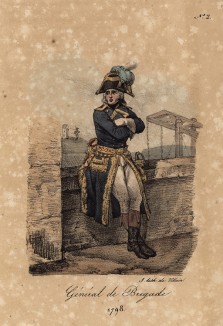 Бригадный генерал республиканской армии Франции в 1798 году (лист 2)