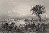 Вид на Бостон и холм Банкер-Хилл. Gallery of Historical and Contemporary Portraits… Нью-Йорк, 1876