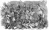 Разгул, учинённый толпой, ворвавшейся в королевский дворец Тюильри в Париже во время буржуазно--демократической Революции 1848 года, свергнувшей некогда либерального короля Луи--Филиппа I (The Illustrated London News №305&306 от 04/03/1848 г.)