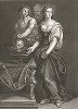 Иродиада, ранее приписываемая Леонардо да Винчи, а ныне атрибутированная как принадлежащая кисти Чезаро да Сесто. Лист из знаменитого издания Galérie du Palais Royal..., Париж, 1786