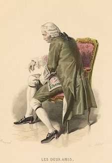 Мелак-отец - персонаж драмы "Два друга" Бомарше. Акт II, сцена X. Oeuvres complètes de Beaumarchais, Париж, 1876