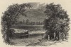 Вид на остров Издейл в Шотландии (иллюстрация к работе "Пресноводные рыбы Британии", изданной в Лондоне в 1879 году)