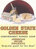 Реклама сыра Golden State. 