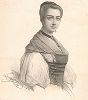 Жительница Цюриха работы популярного французского портретиста первой половины XIX века Анри Греведона. 