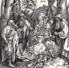 Святое семейство и два музицирующих ангела (гравюра Альбрехта Дюрера)