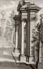 Ворота с ионическими колоннами, ведущие из летнего парка. Johann Jacob Schueblers Beylag zur Ersten Ausgab seines vorhabenden Wercks. Нюрнберг, 1730