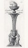 Канделябр периода античности (лист 79 из Manuale di vari ornamenti contenete la serie del candelabri antichi. Рим. 1790 год)