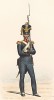 Вольтижёр швейцарской гвардии короля Франции в униформе образца 1815 года. Histoire de la Maison Militaire du Roi de 1814 à 1830. Экз. №93 из 100, изготовлен для H.Fontaine. Том I, л.33. Париж, 1890