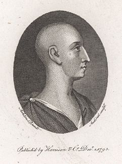 Амброуз Филипс (ок. 1670-1749) -- английский поэт. Портрет из "Биографического журнала", Лондон, 1793-1794 гг.