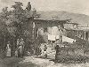 31 августа 1837 года. Дом в крымско-татарской деревне (из Voyage dans la Russie Méridionale et la Crimée... Париж. 1848 год (лист 54))