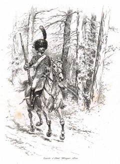 Разведчик французского генерального штаба в 1800 году (из Types et uniformes. L'armée françáise par Éduard Detaille. Париж. 1889 год)