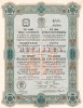 VIII заём г. Санкт-Петербурга 1913 г. Облигация в 189 руб. Заём был выпущен на нарицательный капитал 66.499.839 руб. для покрытия расходов по сооружению  мостов, больниц, 2-й очереди трамваев и должен был погашаться в течение 67 лет