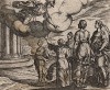 Меркурий и Герса. Гравировал Антонио Темпеста для своей знаменитой серии "Метаморфозы" Овидия, л.18. Амстердам, 1606