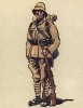 Солдат итальянской пехоты в 1936 году (из популярной в нацистской Германии работы Мартина Лезиуса Das Ehrenkleid des Soldaten... Берлин. 1936 год)