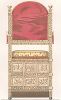 Кресло или трон слоновой кости, В.К. Иоанна III-го (изображение 3). Древности Российского государства..., отд. II, лист № 86, Москва, 1851.  