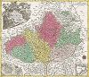 Карта Моравии. Mappa Geographica specialis Marchionatus Moraviae. 