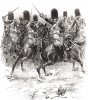 1812 год. Французские конные гренадеры в атаке (из Types et uniformes. L'armée françáise par Éduard Detaille. Париж. 1889 год)